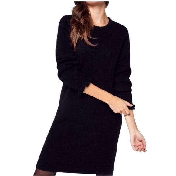 Selected Femme Juma Long Sleeve Knit Wool Dress- Size Small - Picture 3 of 15